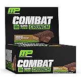 MusclePharm Combat Crunch Protein Bar, 20g Protein, Chocolate Peanut Butter Cup Bars, 12 Count