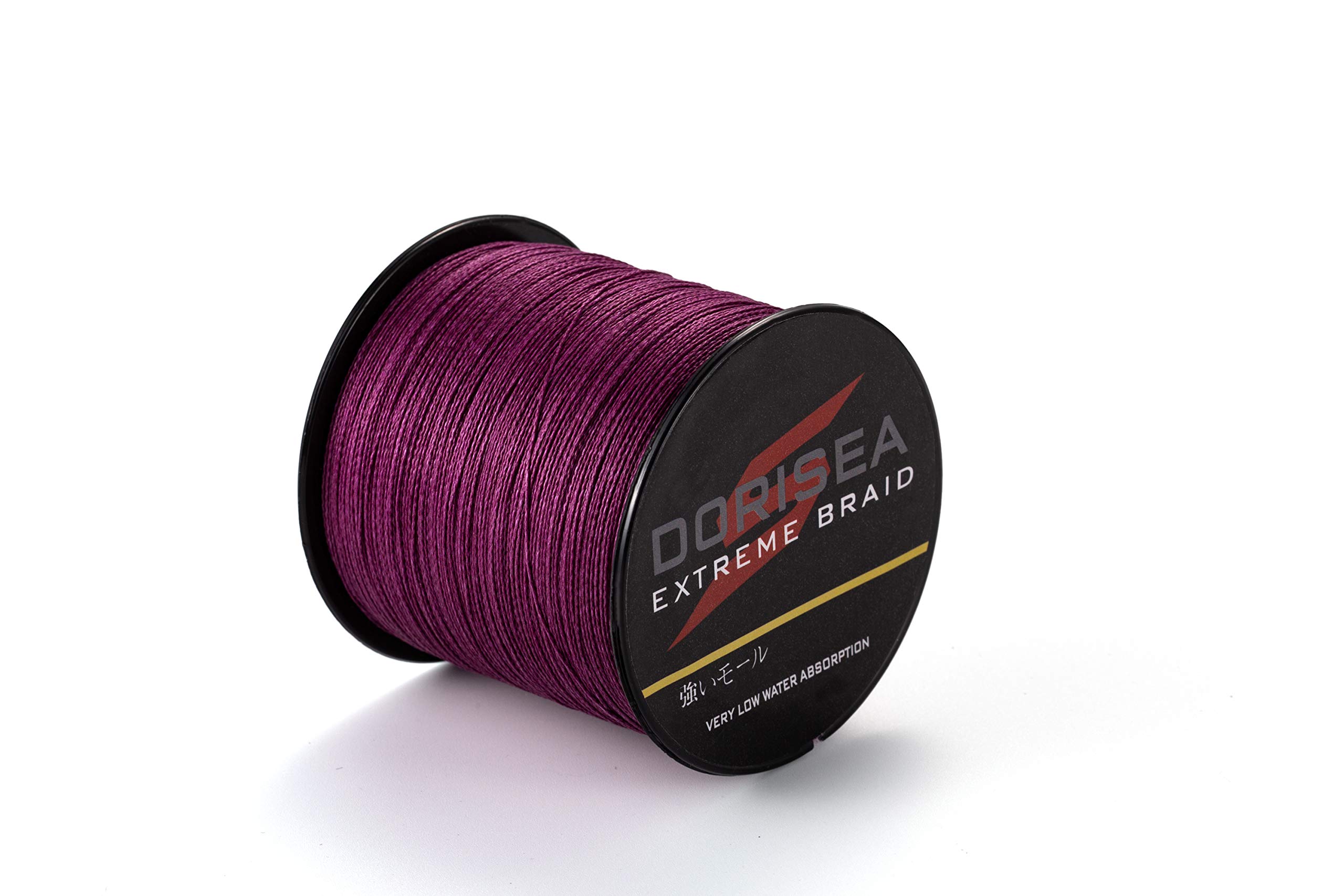 DoriseaExtreme Braid 100% Pe Purple Braided Fishing Line 109Yards-2187Yards 6-550Lb Test Fishing Wire Fishing String Superline
