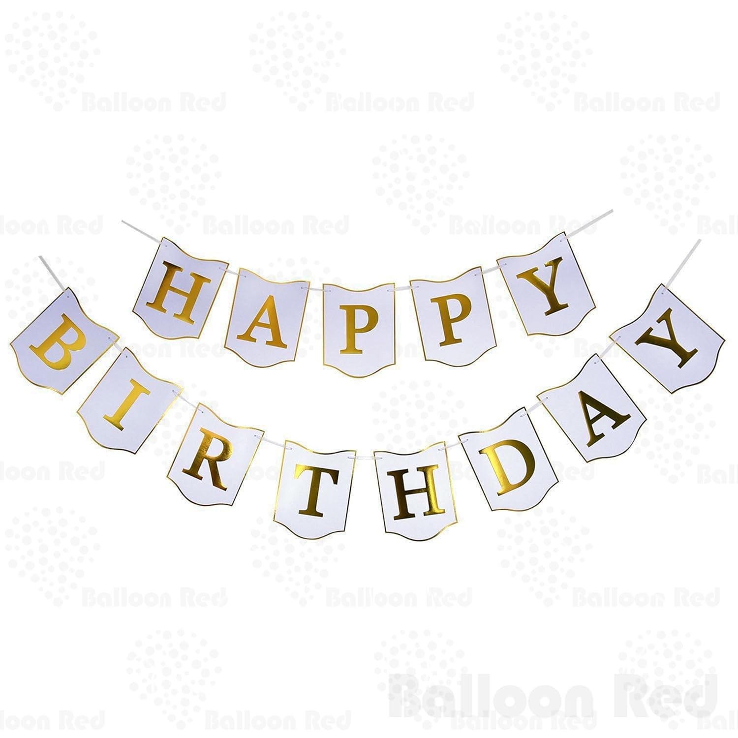 Happy Birthday Garland Bunting Banner For Party Wall Stylish