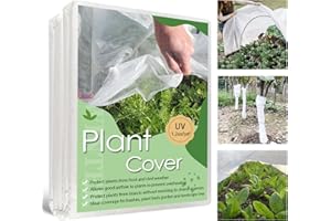 Quobiad Plant Covers Freeze Protection, 10'x 30' Frost Cloth for Outdoor Plants, Winter Plant Cover for Frost Protection, Plant Blanket Floating Row Covers for Garden and Tree