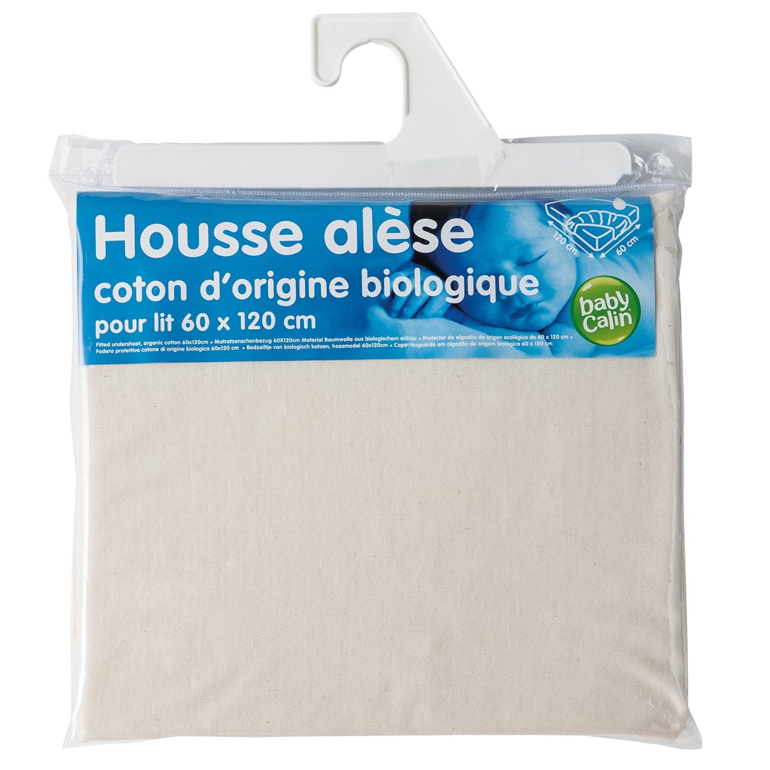 Babycalin Housse Alese Eponge Pu En Coton Dorigine Biologique Pour Lit De 60x1 Cm Ecru Bedding Linens Home Garden Store
