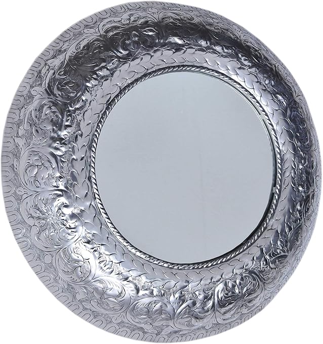 Spiegel Wandspiegel Baltic Xxl Rund Silber O 80cm Gross Grosser Marokkanischer Flurspiegel Modern Design Mit Rahmen Runder Vintage Badspiegel Ohne Beleuchtung Als Orientalische Deko Im Bad Amazon De Kuche Haushalt