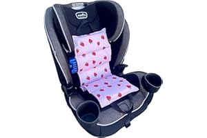 Little Bum Coolers Original Car Seat Cooler Washable Insulated Ice Pack Infant Car Seat Cooling Cushion Mat for Hot Weather Multifunctional Baby Cooling Pad (Strawberry)