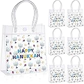 Tenceur Hanukkah Gift Bags 24 Pcs Holiday Party Favor Bags for Hanukkah Celebrations, Festive Winter Party Supplies, Jewish-themed Goodie Bag