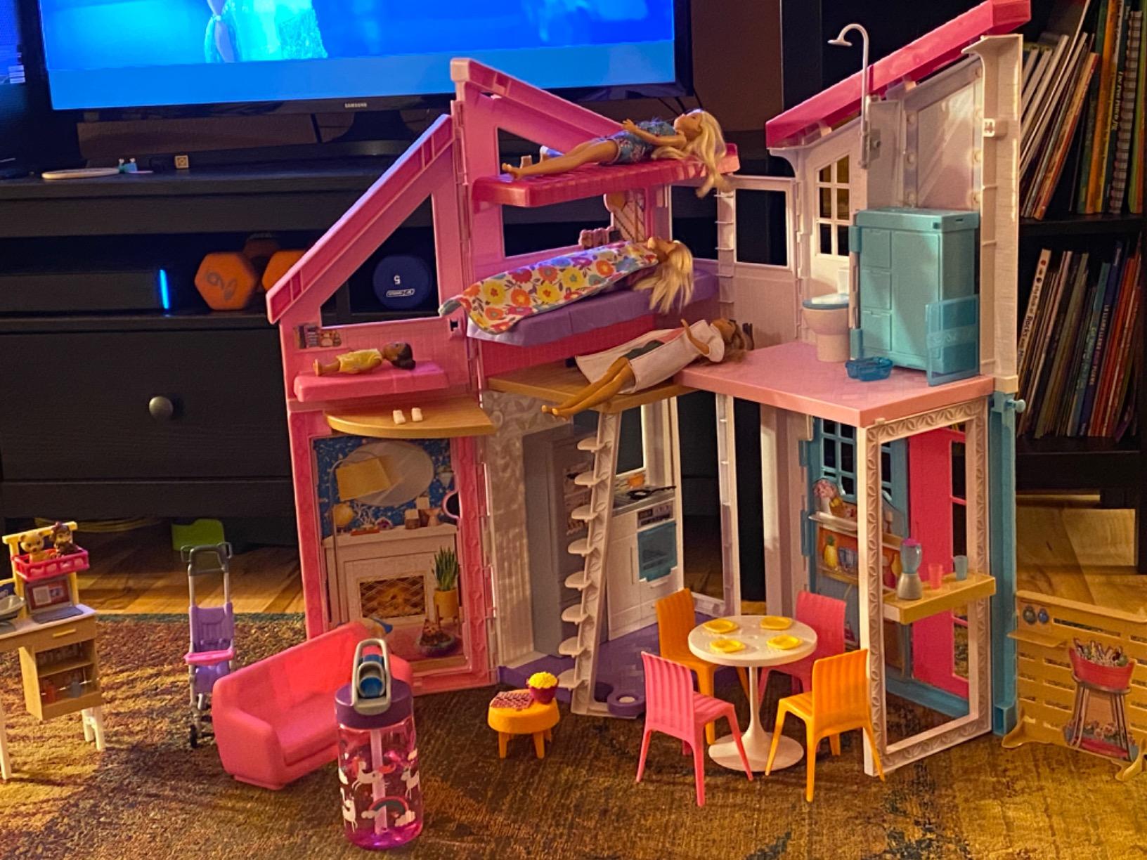 17/mo Finance Barbie Malibu House 2Story, 6Room Dollhouse with