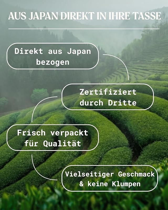 Bio Japanisches Premium Matcha Pulver L-Theanin