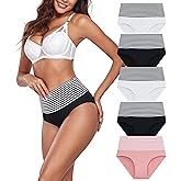 ANLIQI Modal Underwear Supersoft Hipster Panties for Women Pack Breathable & Stretch Bikini Underpants Comfortable Undies
