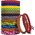 BuggyBands Mosquito Repellent Bracelets, DEET-Free, Individually Wrapped PU Leather Insect & Bug Repellent Wrist Bands (Pack of 24)
