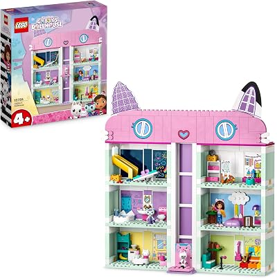 LEGO Gabby’s Dollhouse 4-Floor House 8 Rooms 4 Figures
