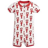 MONICA + ANDY Baby Shorty Pajamas, 100% Organic Baby Clothes for Girls & Boys, Sizes For Newborn, Infant & Toddler