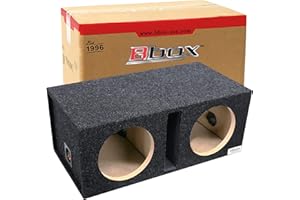 Bbox Dual Vented 10 Inch Subwoofer Enclosure - Pro Audio Tuned Dual Car Subwoofer Boxes & Enclosures - Premium Subwoofer Box 
