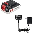 Cell9102 20V Lithium Battery and Charger for Black and Decker 20V LCS1620 Charger and Battery LBXR20 BXR20-OPE LBXR2020 LBXR20, Capacity Output 3.0Ah