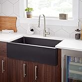 Signature Hardware 454480 Totten 33" Farmhouse Single Basin Granite Kitchen Sink