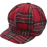 ZLYC Womens Classic Newsboy Caps Visor 8 Panel Gatsby Cabbie Hat