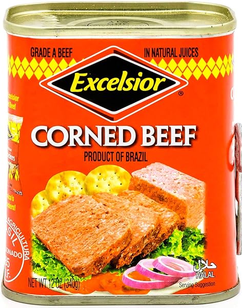EXCELSIOR CORNED BEEF IN NATURAL JUICES, 12 OUNCE