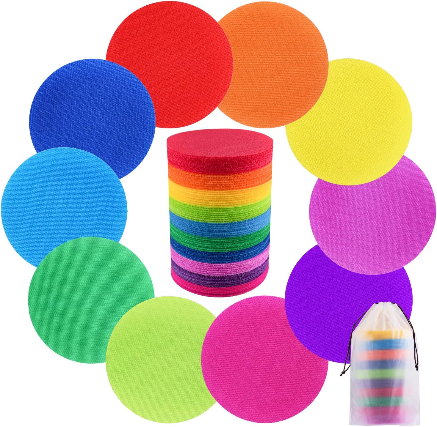 SIQUK 80 Pieces Carpet Spots Carpet Sticky Spot Markers Carpet Hook and