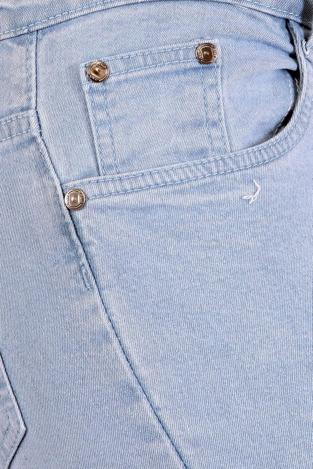 obeo womens slim fit streachable denim capri