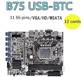 Lodokdre B75 ETH Mining Motherboard 12 USB G630 CPU 8GB DDR3 RAM 128GB SSD Kit view 8