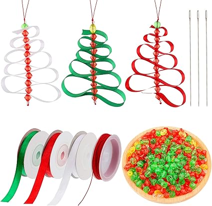 Download Amazon Com Christmas Beaded Ornament Kit Diy Christmas Tree Pendant Handmade Diy Craft Christmas Tree Hanging Tags Pendant For Holiday Christmas Xmas Tree Decorations Supplies 3D SVG Files Ideas | SVG, Paper Crafts, SVG File