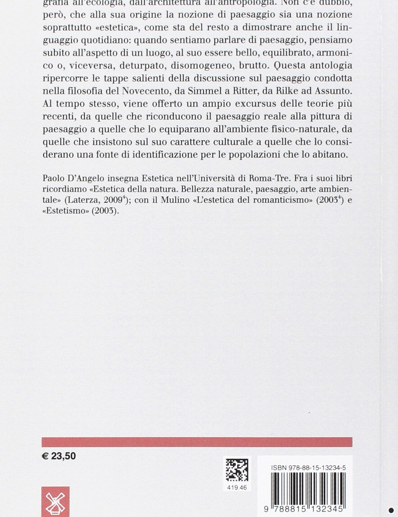 Estetica E Paesaggio Amazon It D Angelo P Libri