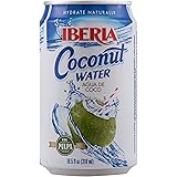Iberia Coconut Water With Pulp, 10.5 Fl Oz (Pack of 24)