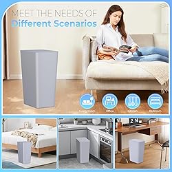 RTWDKFQ 4 Gallon Bathroom Small Trash Can with