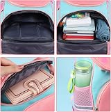 Yafe School Bag for Girls Kids Backpack with Chest Strap 34x24x10 cm Blue view 5