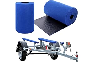 Boat Trailer Bunk Carpet - 16" W x 33'L Trailer Bunk Carpets for Boat, Felt Surface + PVC Backing Boat Bunk Carpet for Traile