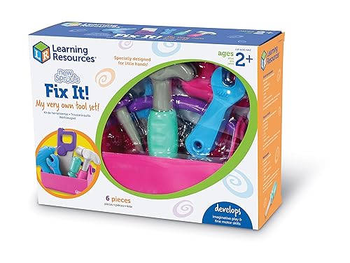 Learning Resources New Sprouts Fix It!, Pink Pretend Play Toy Tool