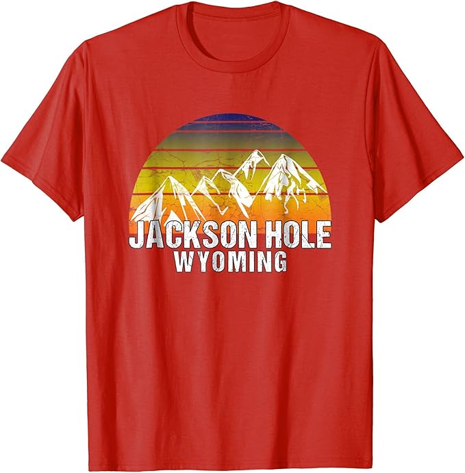 Retro Vintage Jackson Hole Wyoming Throwback Tshirt Clothing