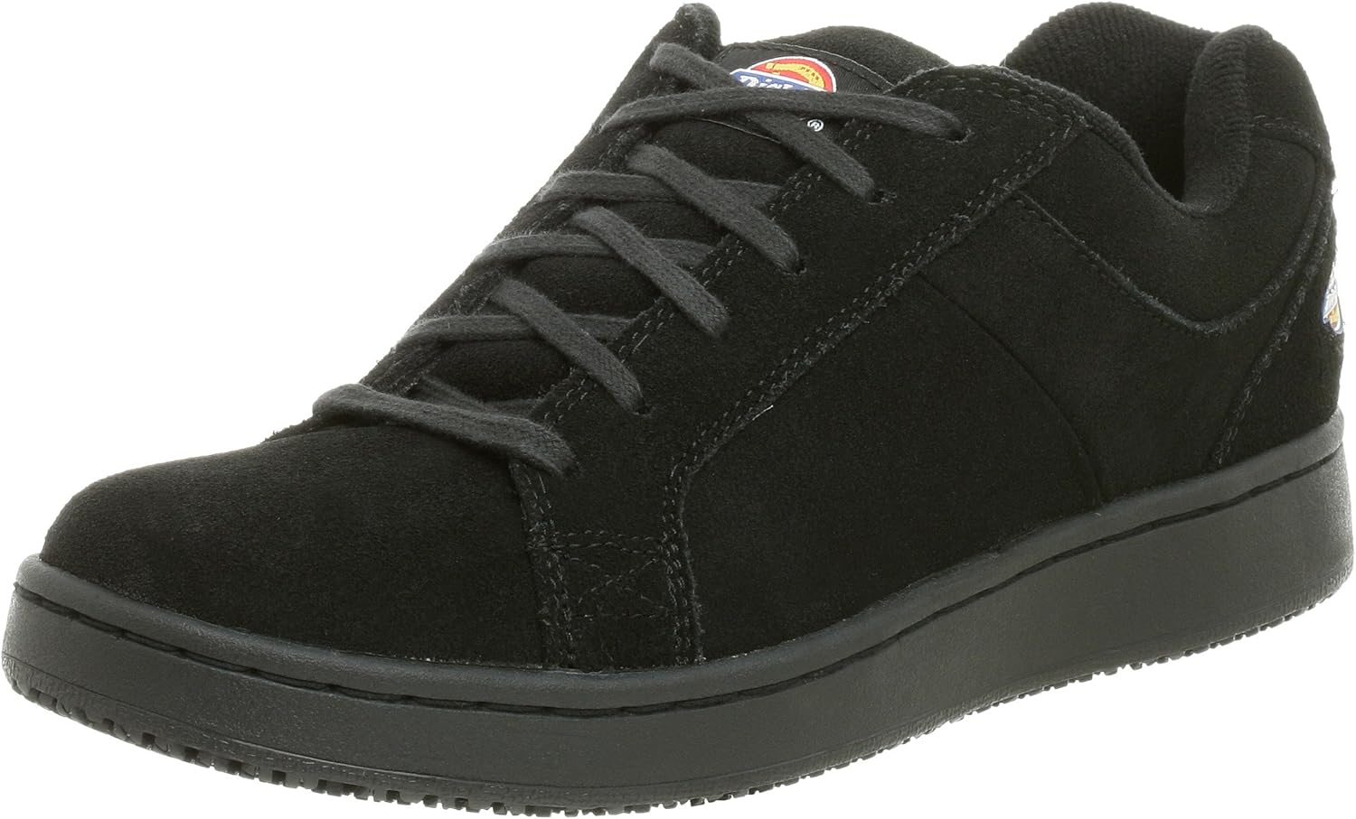 Dickies Men's Smooth Toe Skate Shoe, Black Suede, 7 M
