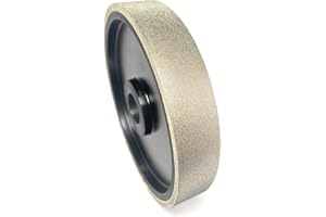 dmsphd CBN Grinding Wheel with 6 inch,Plastic Body,Adjustable Bore,1'' Wide, Suitable for high-Speed Steel,for All Kinds of 6 inch Bench Grinders(320 Grit)