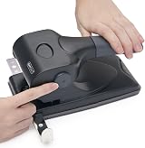 Rapesco 1015 Heavy Duty ALU 65 Metal 2-Hole Punch Black 65 Sheet view 4