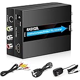 EASYCEL HDMI to S-Video RCA Converter, 1080P Input, Easy Installation, No Software Required