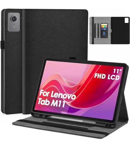 Amazon.com: CASZONE Folio Case for Lenovo Tab M11 11 inch 2024