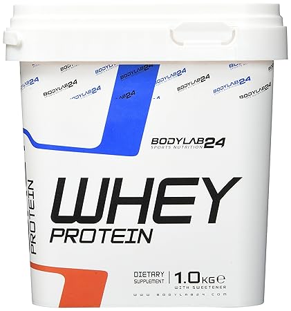 Bodylab24 Whey Protein Eiweißpulver, Geschmack: Himbeer-Joghurt, hochwertiges Proteinpulver, Low Carb Eiweiß-Shake für Muskel