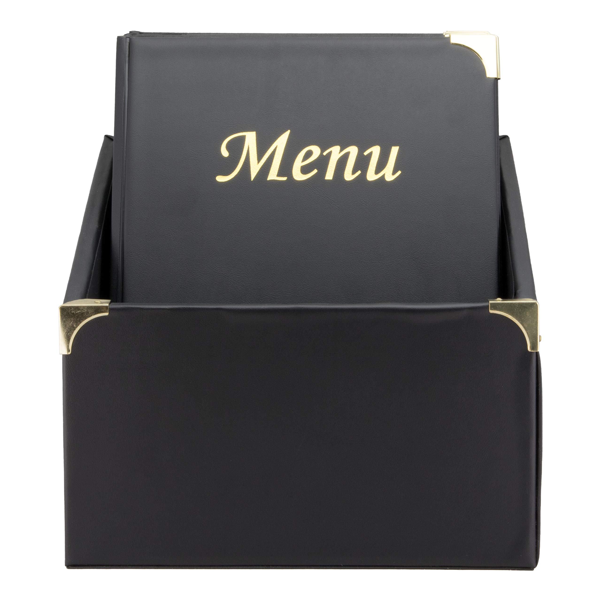 Securit Basic Range Menu Holders in Box - 4 Fixed Menu Holder Display 8x A4 - Set of 10 A4 Menu Holders