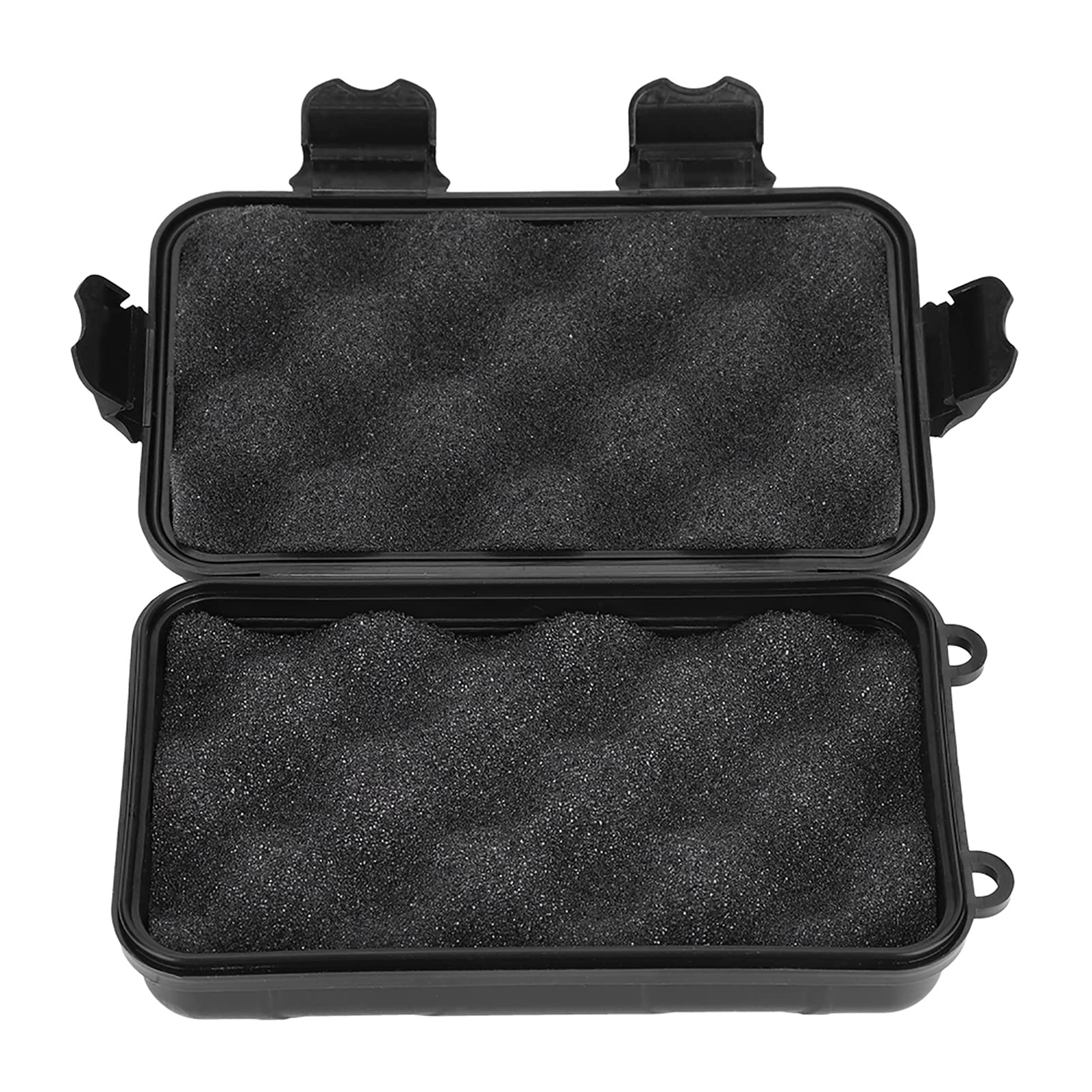 Alomejor Storage Case Outdoor Survival Container Box Sealed Box Dustproof Pressure-Proof Waterproof for Camping Hiking(L-Black)