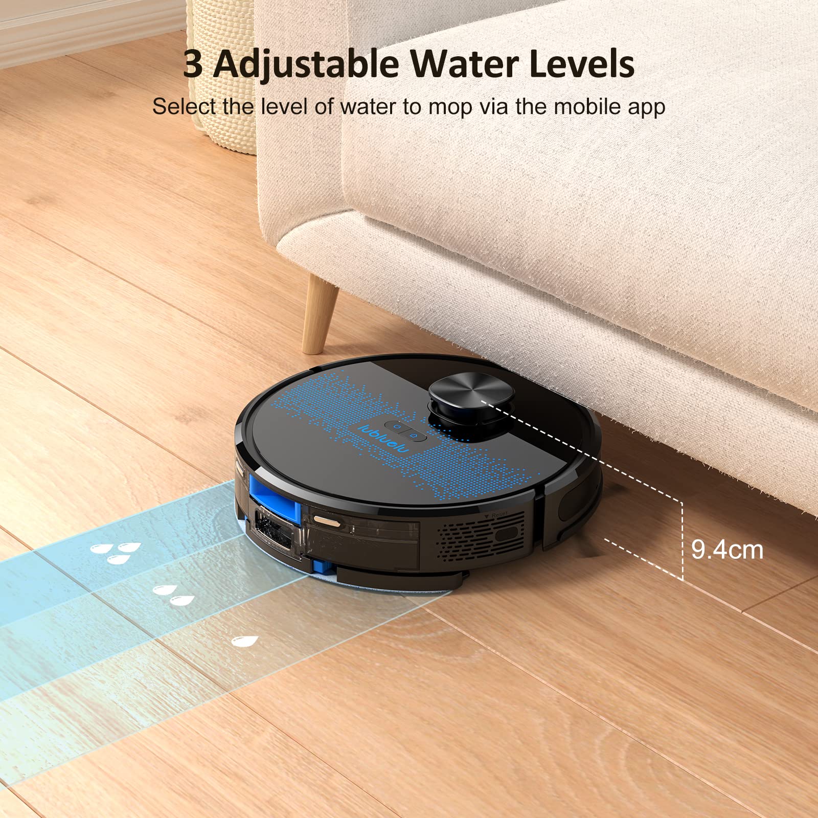 Lubluelu Robot Vacuum Self Emptying,Hands-Free Up to 60 Days,4000pa Robot Vacuum and Mop Combo, Lidar Navigation,WiFi/App/Alexa,Self-Charging,3 in 1 Robotic Vacuum for Pet Hair Hard,Floor,Carpet