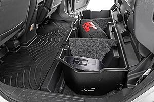 Rough Country Under Seat Storage for Honda Ridgeline (2006-2025) Crew Cab - Durable, Anti-Skid Thermoplastic Underseat Organizer