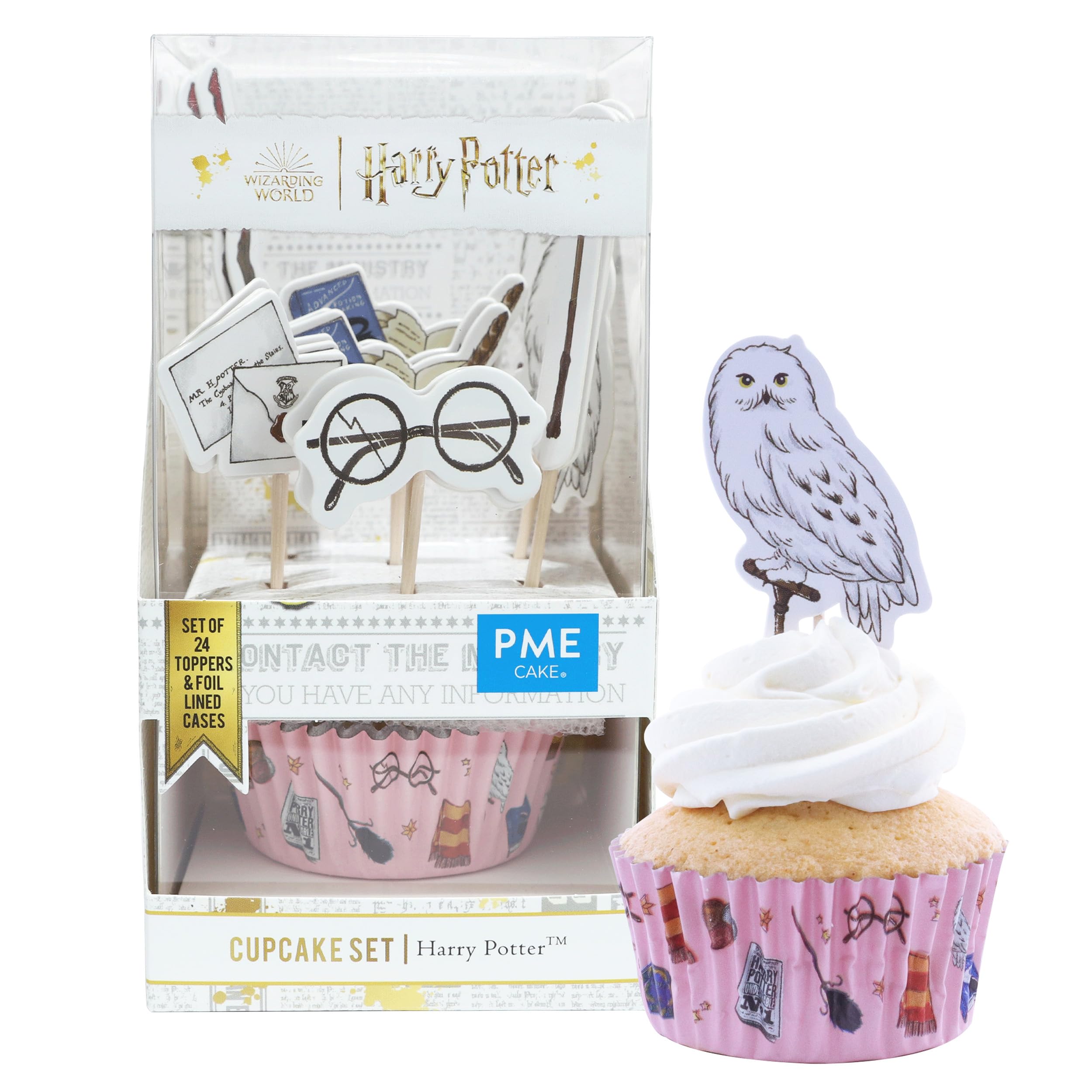 PME Harry Potter Cupcake Cases & Topper Set of 24, Harry Potter