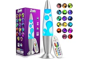 JAMBO 17-Color Changing LED Motion Lamp with Remote, 16" LED Light for Kids Teens and Adults, Night Light Nightlight, Magma Lamp, Home Decor, Relaxing Light for Bedroom Living Room Office Kitchen