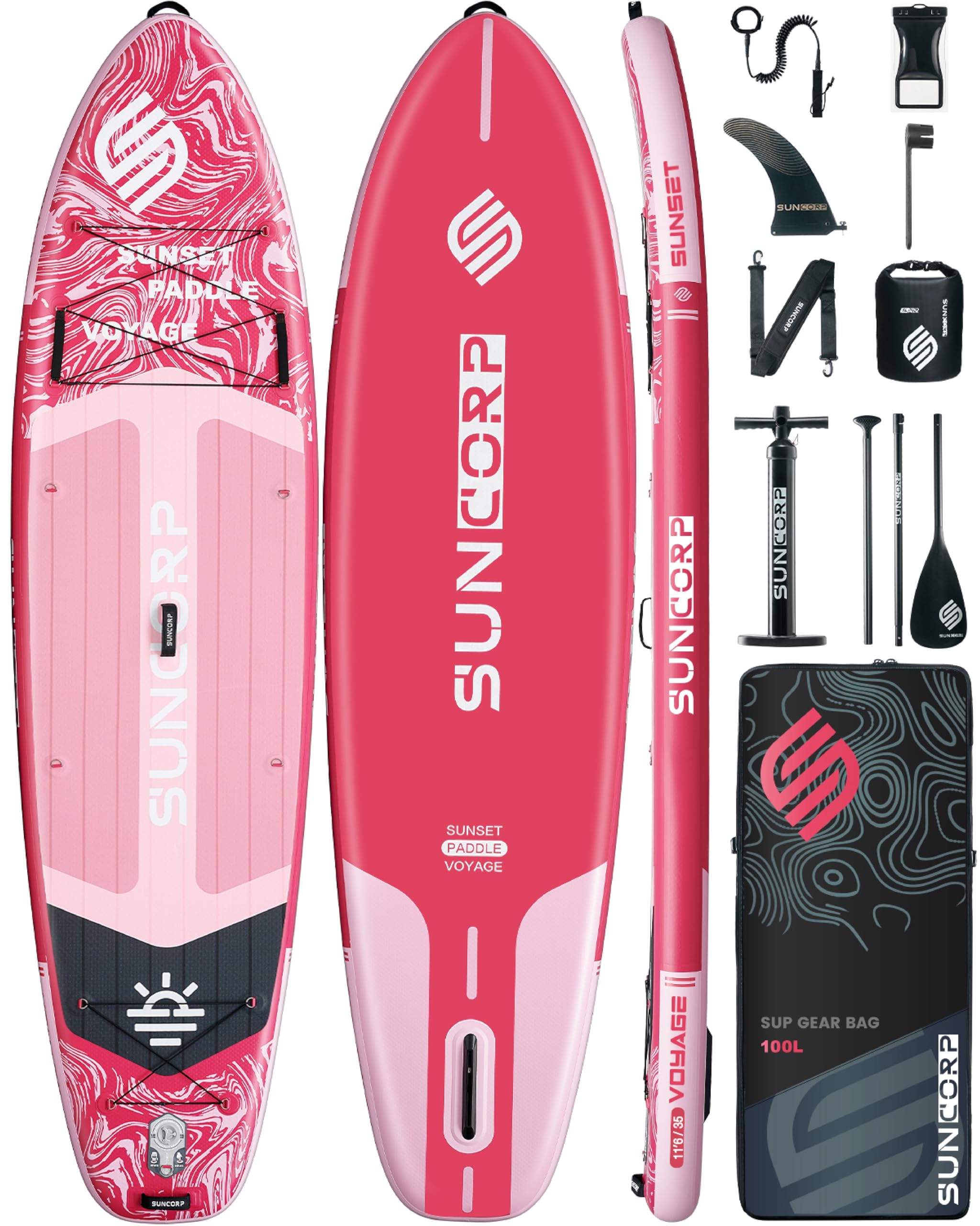 Suncorp 11.6'x35'' Inflatable Paddle Board, Extra