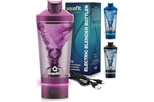 AQUAFIT Electric Protein Shaker Bottle - USB Rechargeable Shaker Bottles 24oz Shaker Bottles for Protein Mixes, Protein Mixer, Gadgets for Men, Gym Accessories (Pink)