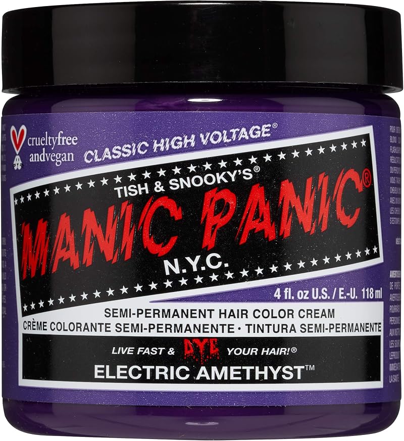 Manic Panic Electric Amethyst Classic Creme Vegan Semi Permanent Hair Dye 118ml