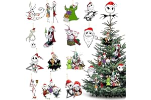 GUMWAQU Night Mare Befor Christmas Decorations,Night Mare Christmas Tree Ornaments Hanging Skellington Tag Decoration for Merry Christmas Supplies