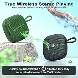 Bobtot Portable Wireless Bluetooth Speaker - IPX7