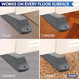 XFORT 5 Pack Heavy Duty Rubber Door Wedge Non-Slip Stopper Grey Home Office view 4