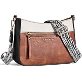 BOSTANTEN Crossbody Purses for Women Vegan Leather Shoulder Handbags Hobo Bag with Detachable Strap for Daily Travel & Work