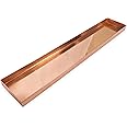 Achla Designs Long Copper Rectangular Windowsill Plant Tray, 29-in